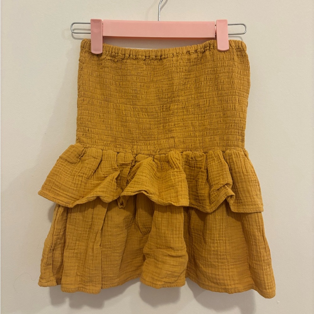 Yellow cotton skirt or top